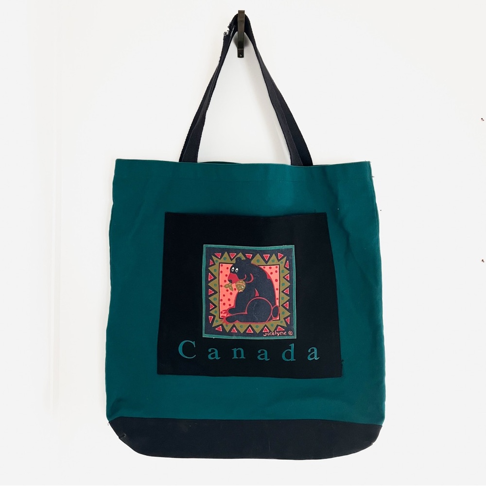Vintage 90s Canada Bear Tote Bag